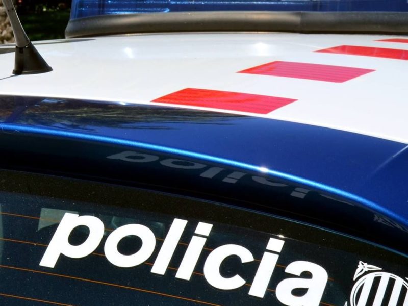 cotxe dels mossos detall logotip