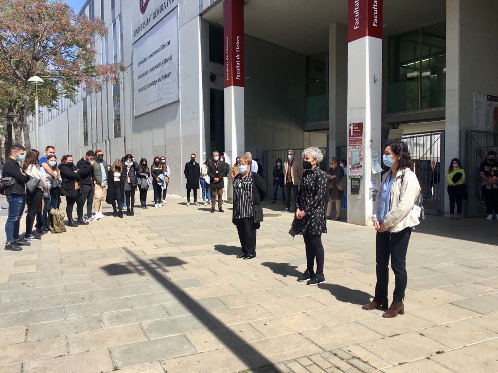 Minut de silenci al Campus Catalunya