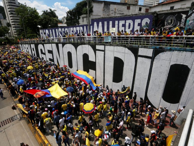 manifestació a colòmbia