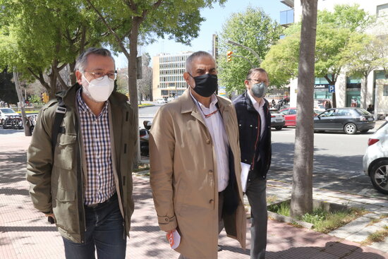 Francisco Domínguez al costat de Carlos Carrizosa. Foto: ACN.