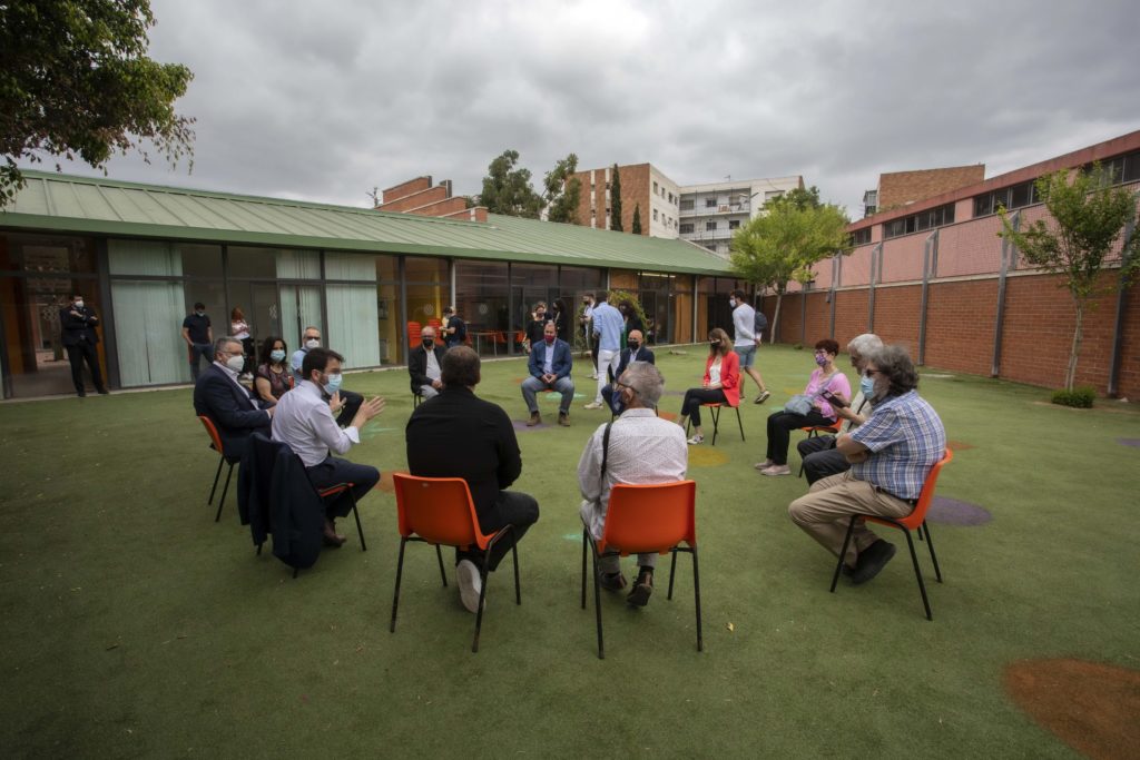 Reunió de Pere Aragonès amb els representants de les Federacions veïnals de Tarragona amb els Foto: (Manel R. Granell)