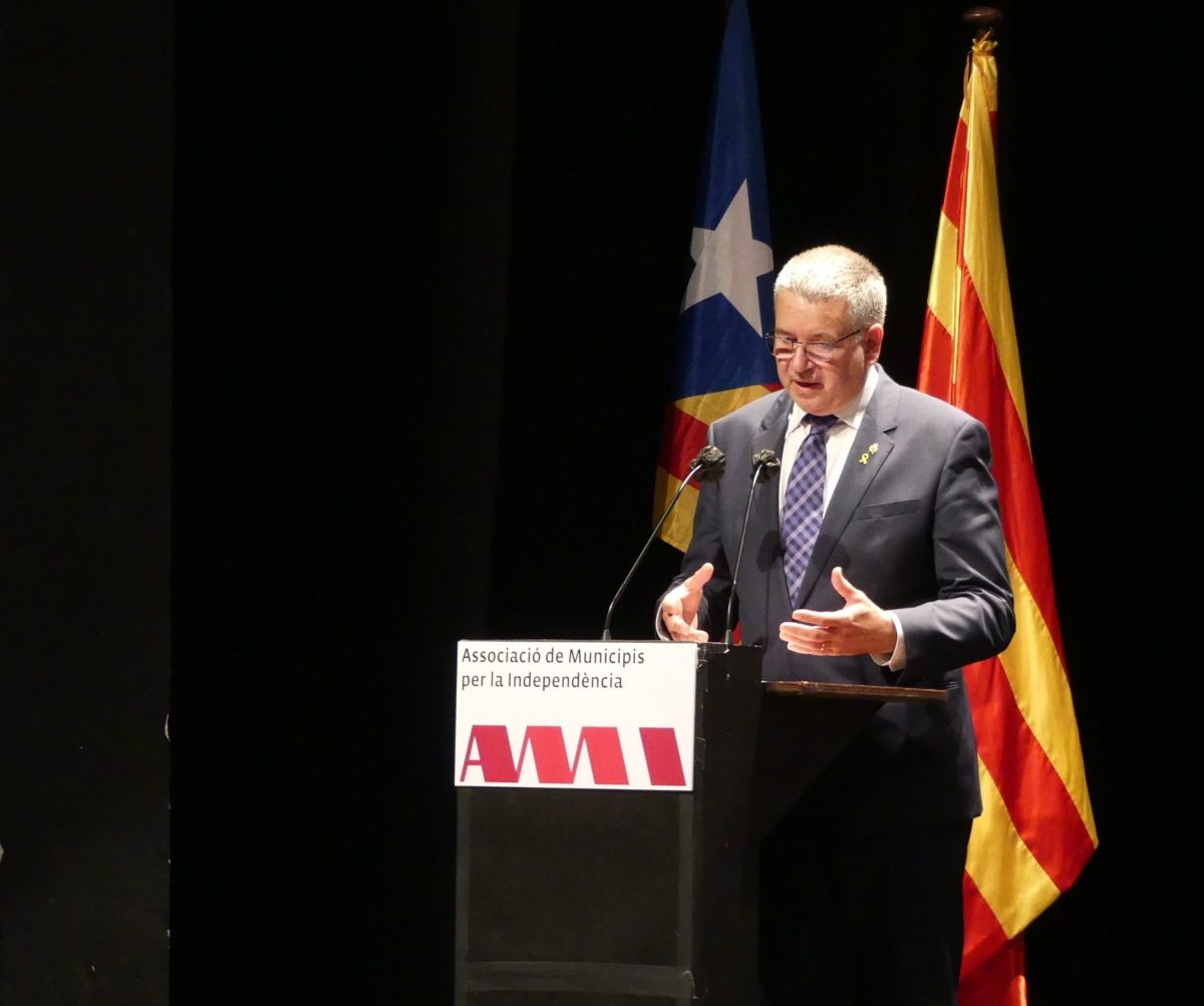 L'alcalde de Tarragona, Pau Ricomà, durant la seva intervenció a l'assemblea general de l'AMI. Foto: AMI.