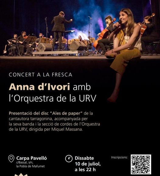 Concert d'Anna d'Ivori a la Pobla de Mafumet