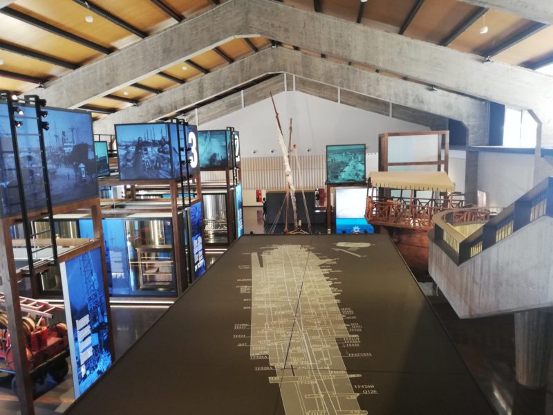 Interior de les renovades instal·lacions del Museu del Port de Tarragona. Foto: Port de Tarragona.