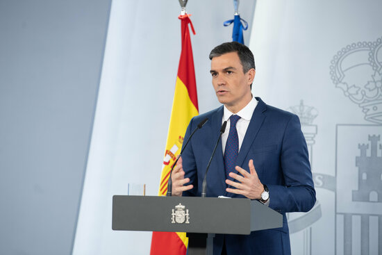 Pedro Sánchez en la Moncloa