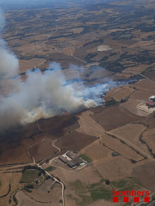 Incendi a Santa Coloma de Queralt