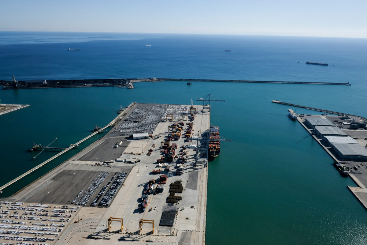 Moll d'Andalusia del Port de Tarragona.