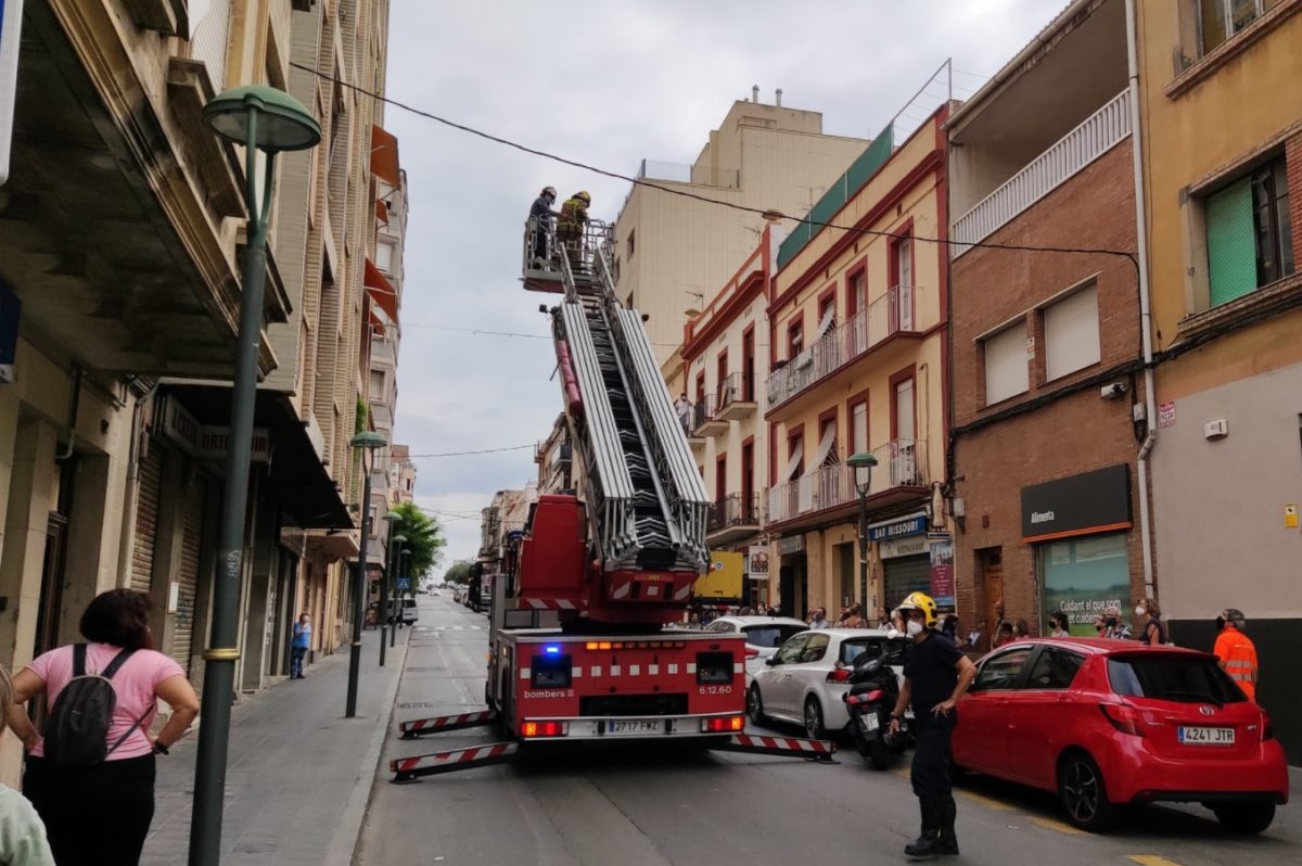 Escala camió Bombers a Tarragona ciutat