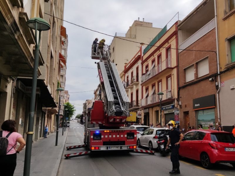 Escala camió Bombers a Tarragona ciutat