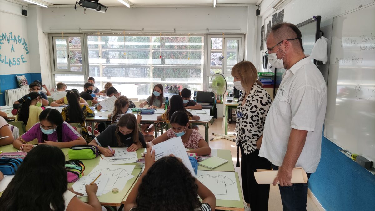 Joan Manel Audí en una classe