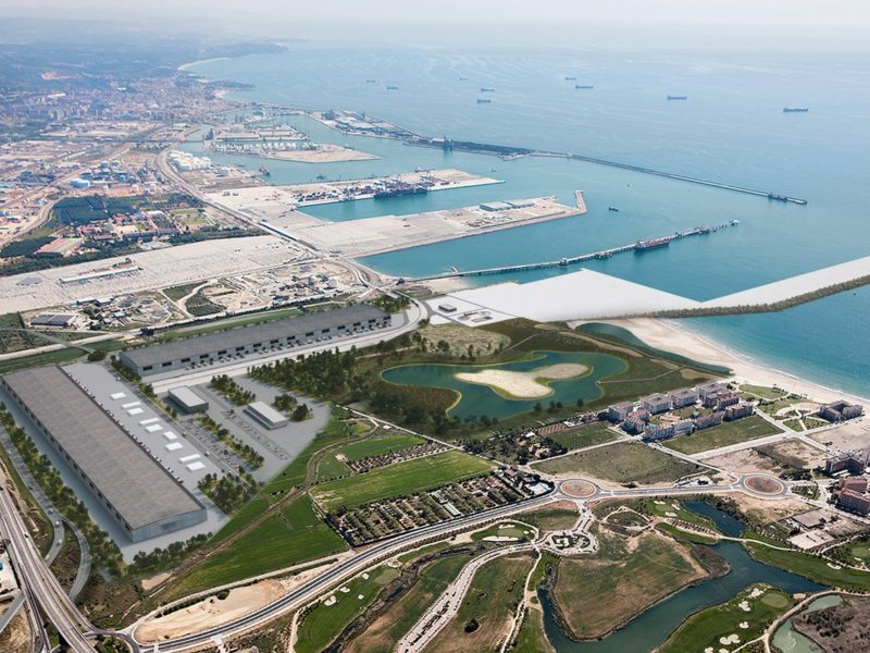 Imatge virtual de la futura ZAL del Port de Tarragona.