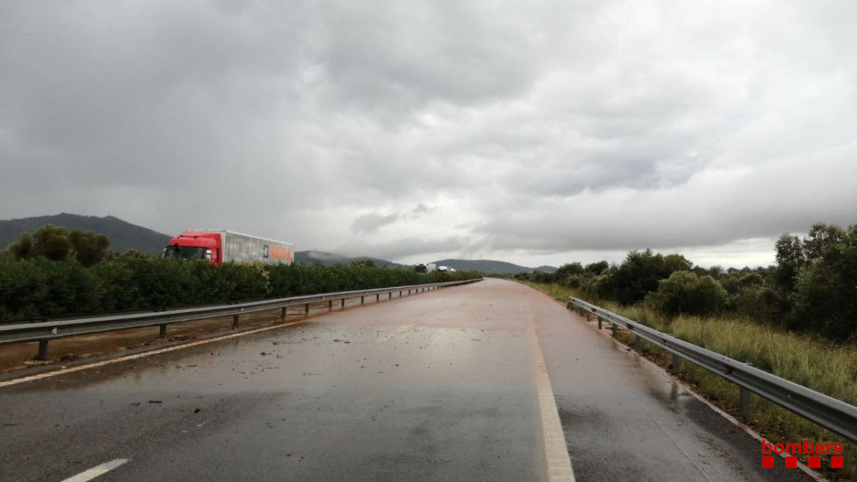 carretera tallada a Alcanar