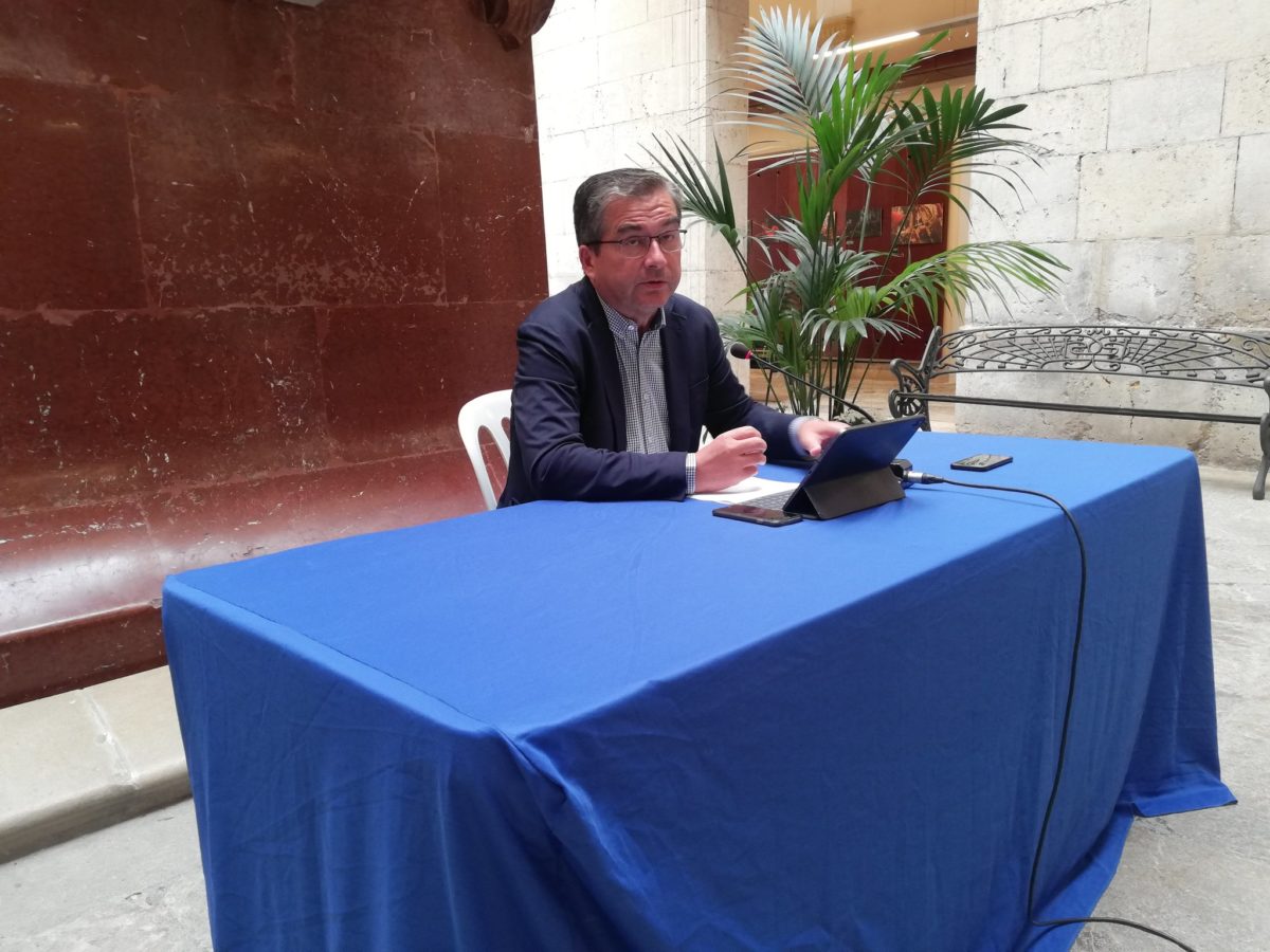 José Luis Martín, aquest dimarts en roda de premsa de balanç de Santa Tecla 2021.