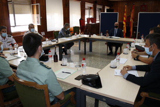 Pla general de la Junta Provincial de Seguretat, reunida a l'Audiència de Tarragona. Foto: ACN.