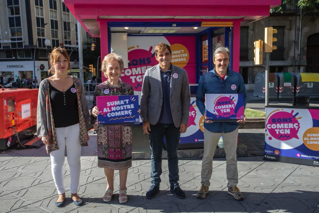 La campanya de Bons Comerç TGN s'ha presentat en roda de premsa aquest dimarts. Foto: Manel R. Granell.