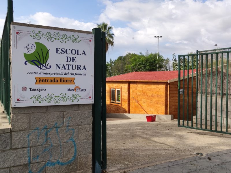 Escola de Natura Francolí cartell entrada