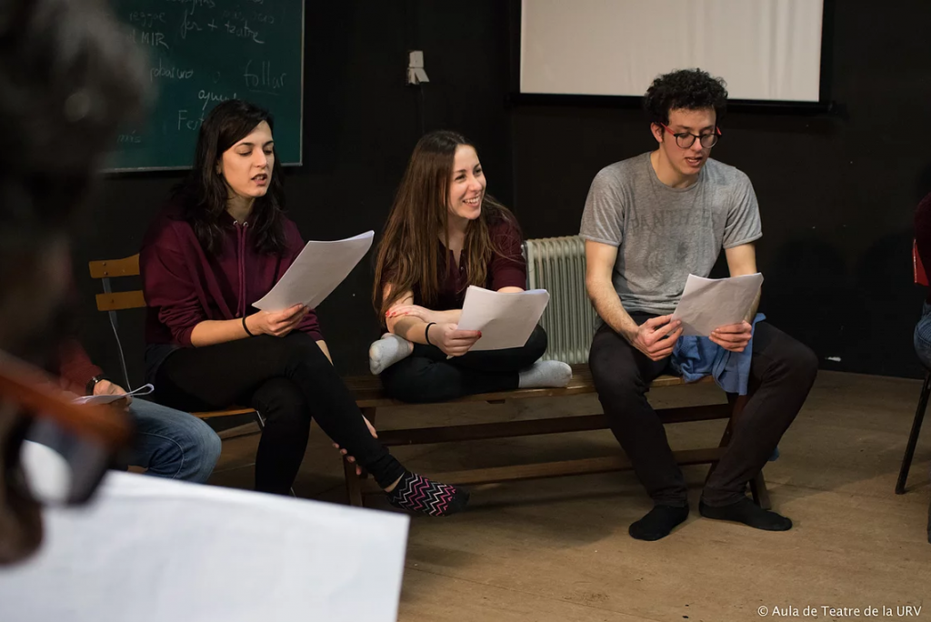 Un dels laboratoris de l'Aula de Teatre de la URV.