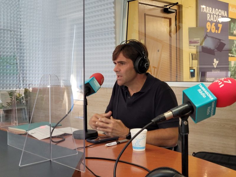 Dídac Nadal als estudis de Tarragona Ràdio.