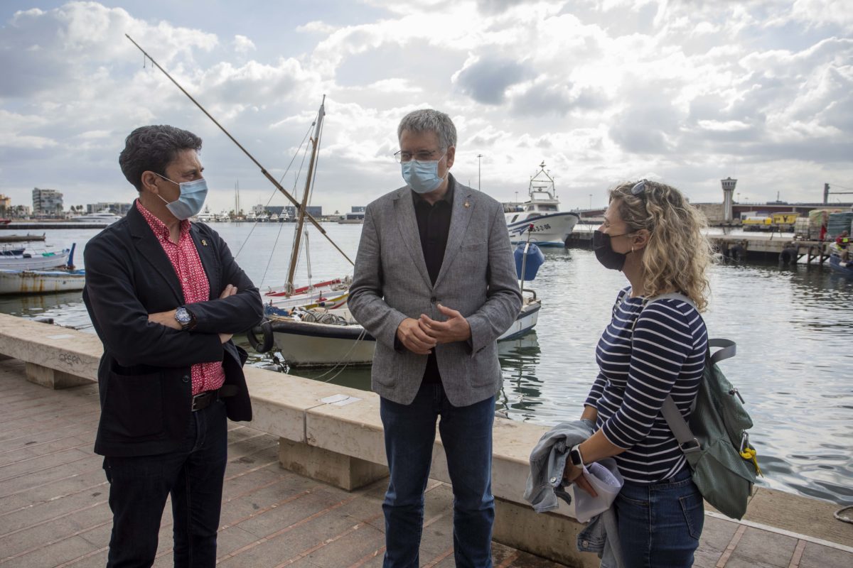 L'alcalde ha estat acompanyat pel vicepresident del Patronat Municipal de Turisme de Tarragona, Manel Castaño, i la coordinadora del PMTT, Joana Conesa. Foto: Manel R. Granell.