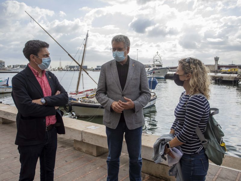 L'alcalde ha estat acompanyat pel vicepresident del Patronat Municipal de Turisme de Tarragona, Manel Castaño, i la coordinadora del PMTT, Joana Conesa. Foto: Manel R. Granell.