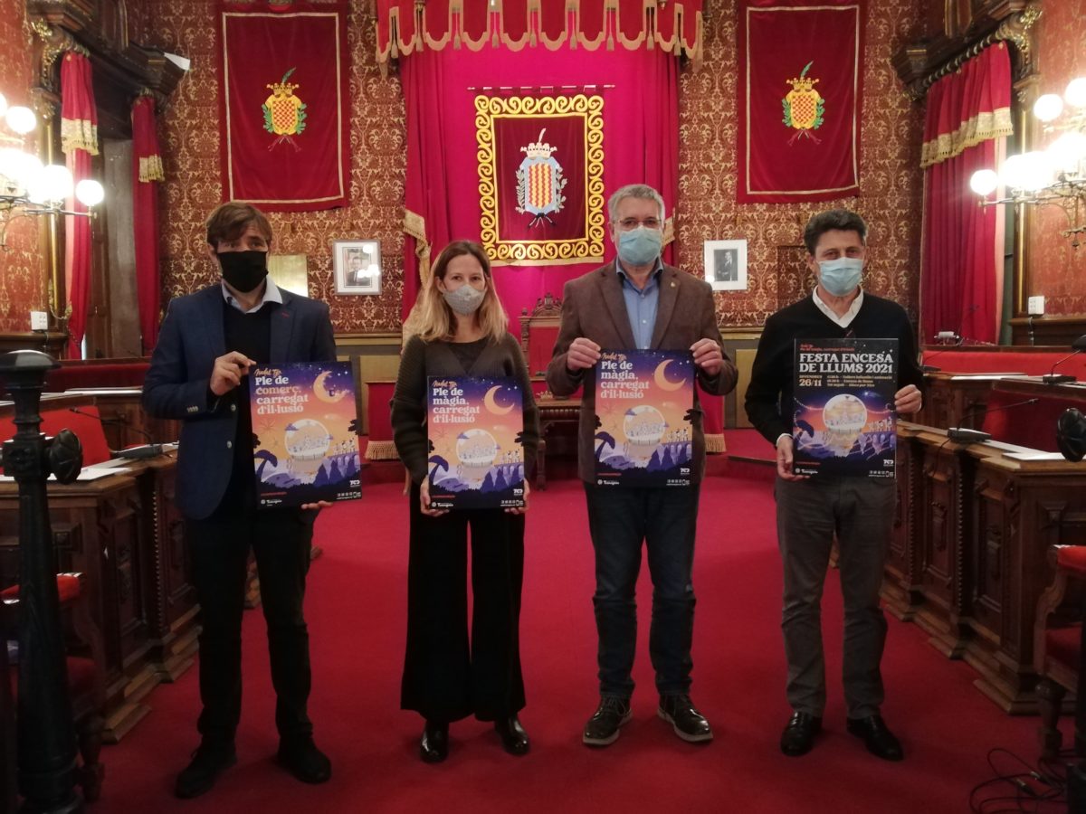 L'alcalde Ricomà ha presidit la roda de premsa de presentació de la campanya de Nadal.