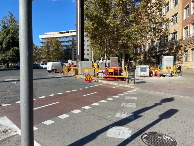 Carril bici educatiu a la plaça Imperial