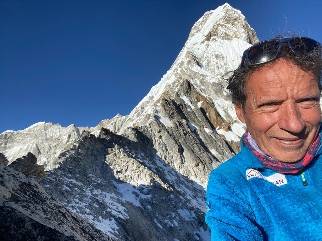 Òscar Cadiach a l'Ama Dablam