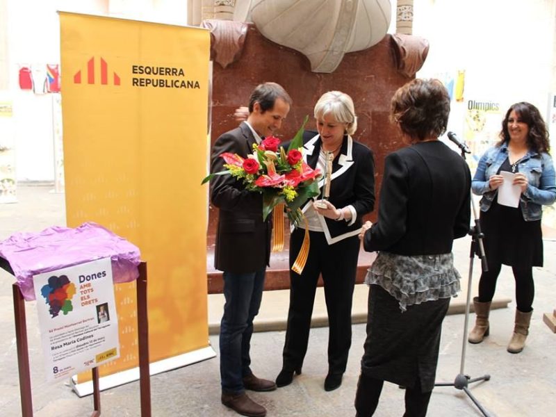 Rosa Maria Codines va rebre el Xè Premi Montserrat Bertran l'any 2016.