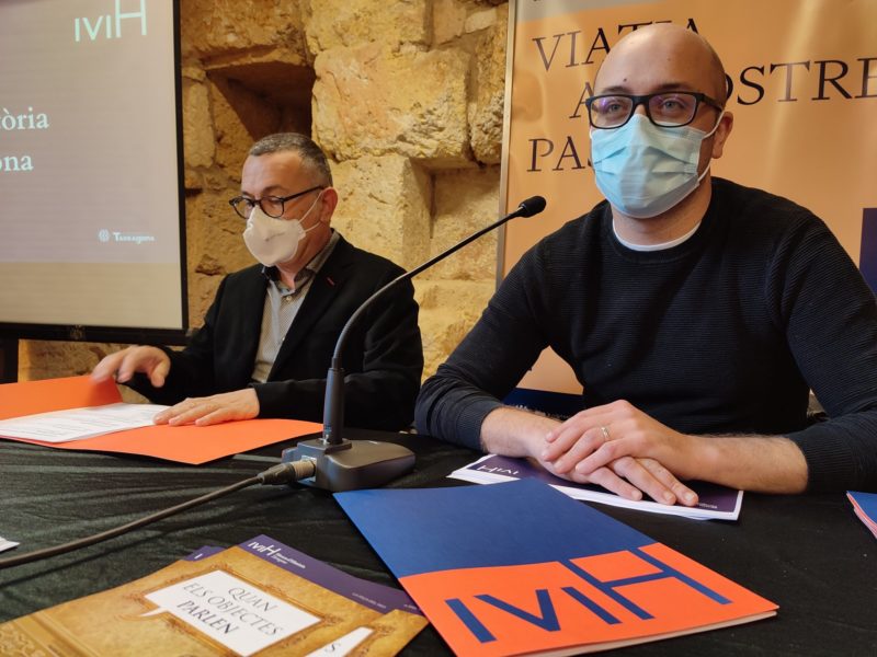 El conseller de Patrimoni, Hermán Pinedo, durant la roda de premsa d'aquest dimarts. Foto: Tarragona Cultura.