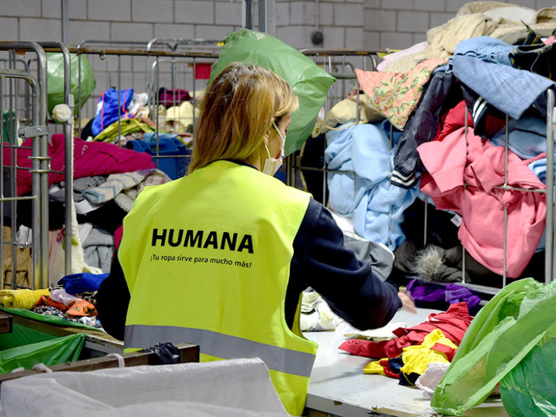 Humana ha incrementat la recollida de residus tèxtils a la demarcació de Tarragona.