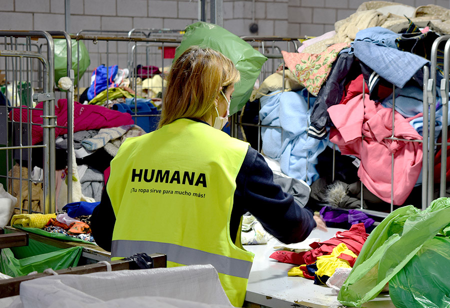 Humana ha incrementat la recollida de residus tèxtils a la demarcació de Tarragona.