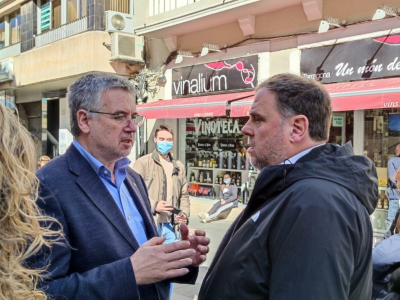 Pau Ricomà i Oriol Junqueras (ERC)