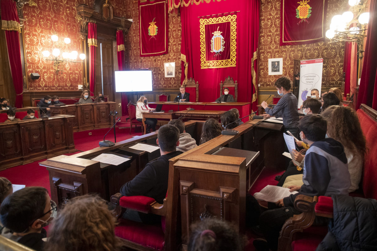 Ple del Consell Municipal d’Infants de Tarragona.