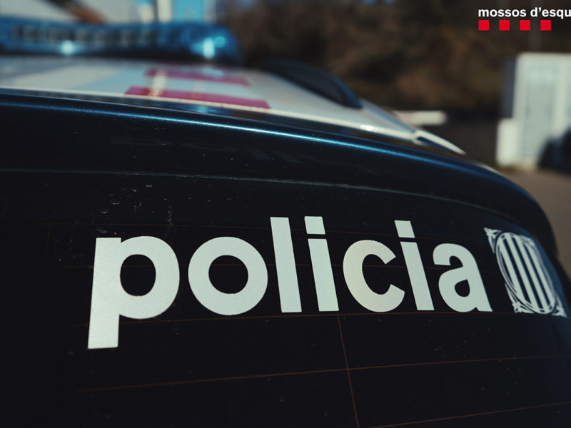 Un vehicle dels mossos d'Esquadra