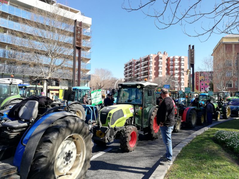 La tractorada ha passat pel centre de la ciutat, per punts com la Imperial Tarraco.