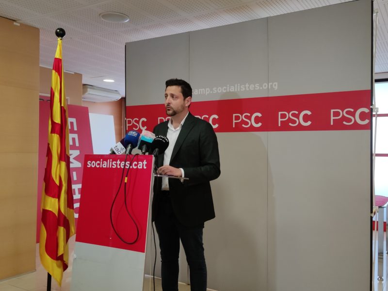 Rubén Viñuales a la seu del PSC