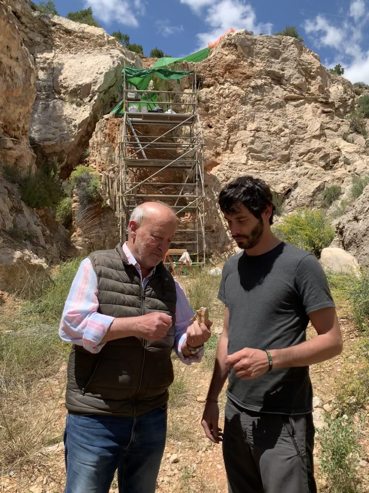 Pedro Piñero i Jordi Agustí codirectors de l’excavació des de l’any 2014