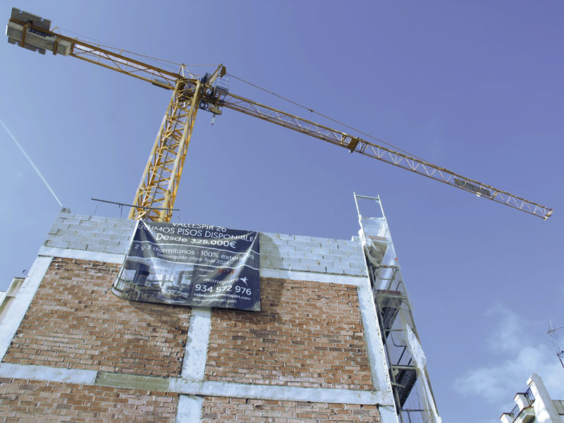 grua d'un edifici en construcció