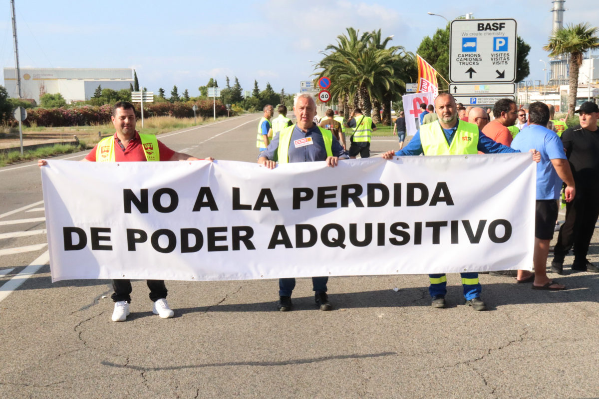 Manifestació treballadors BASF