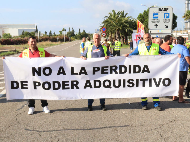 Manifestació treballadors BASF