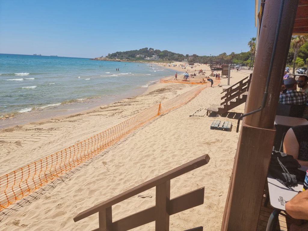 Platja de l'Arrabassada en obres