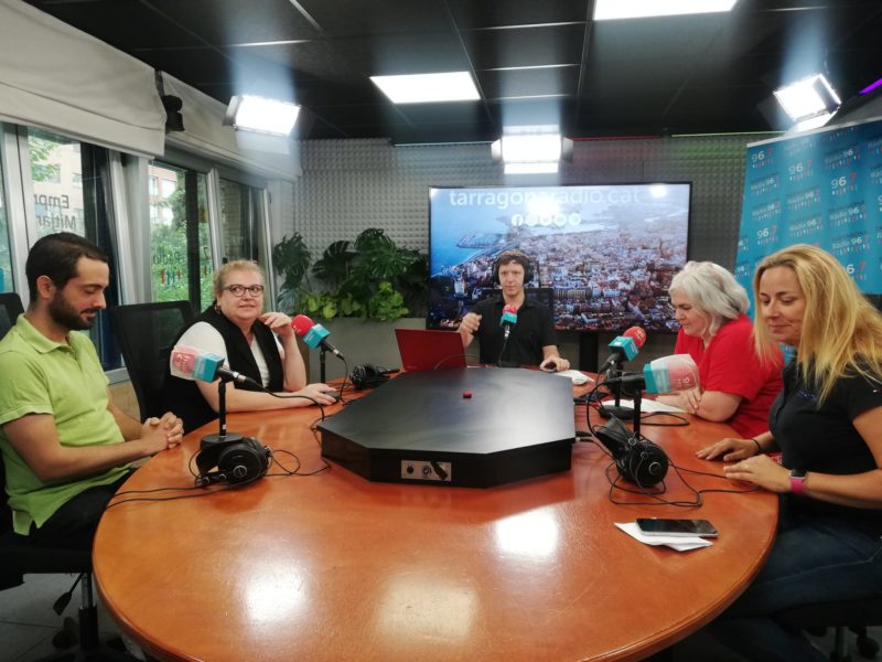 Sergio Píriz, Sandra Ramos, Paula Varas i Cristina Guzmán, a la tertúlia política d'aquest dimarts a Tarragona Ràdio.