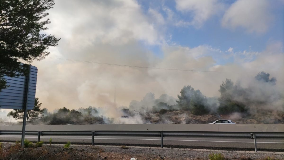 Incendi al voral AP-7, Altafulla