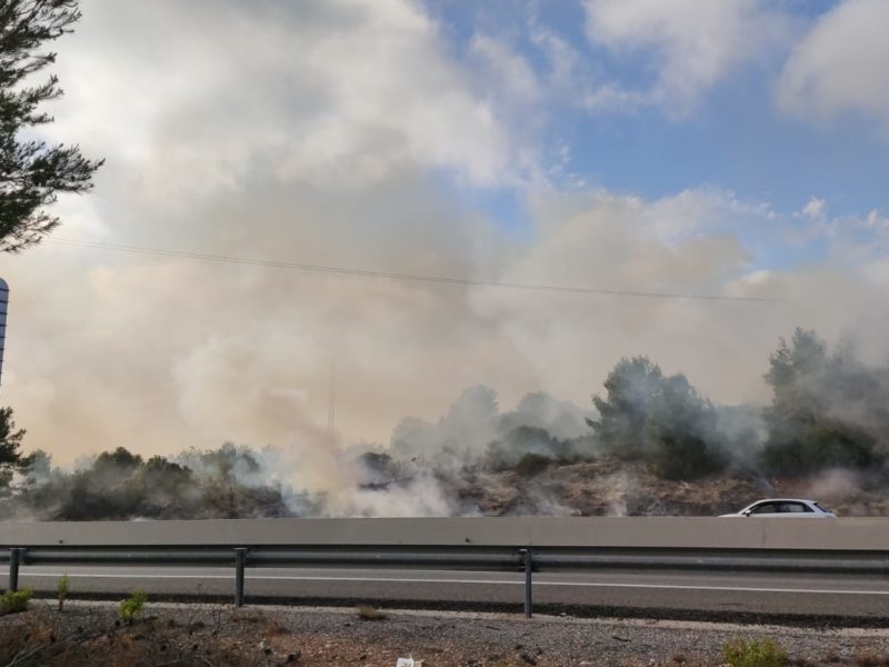 Incendi al voral AP-7, Altafulla