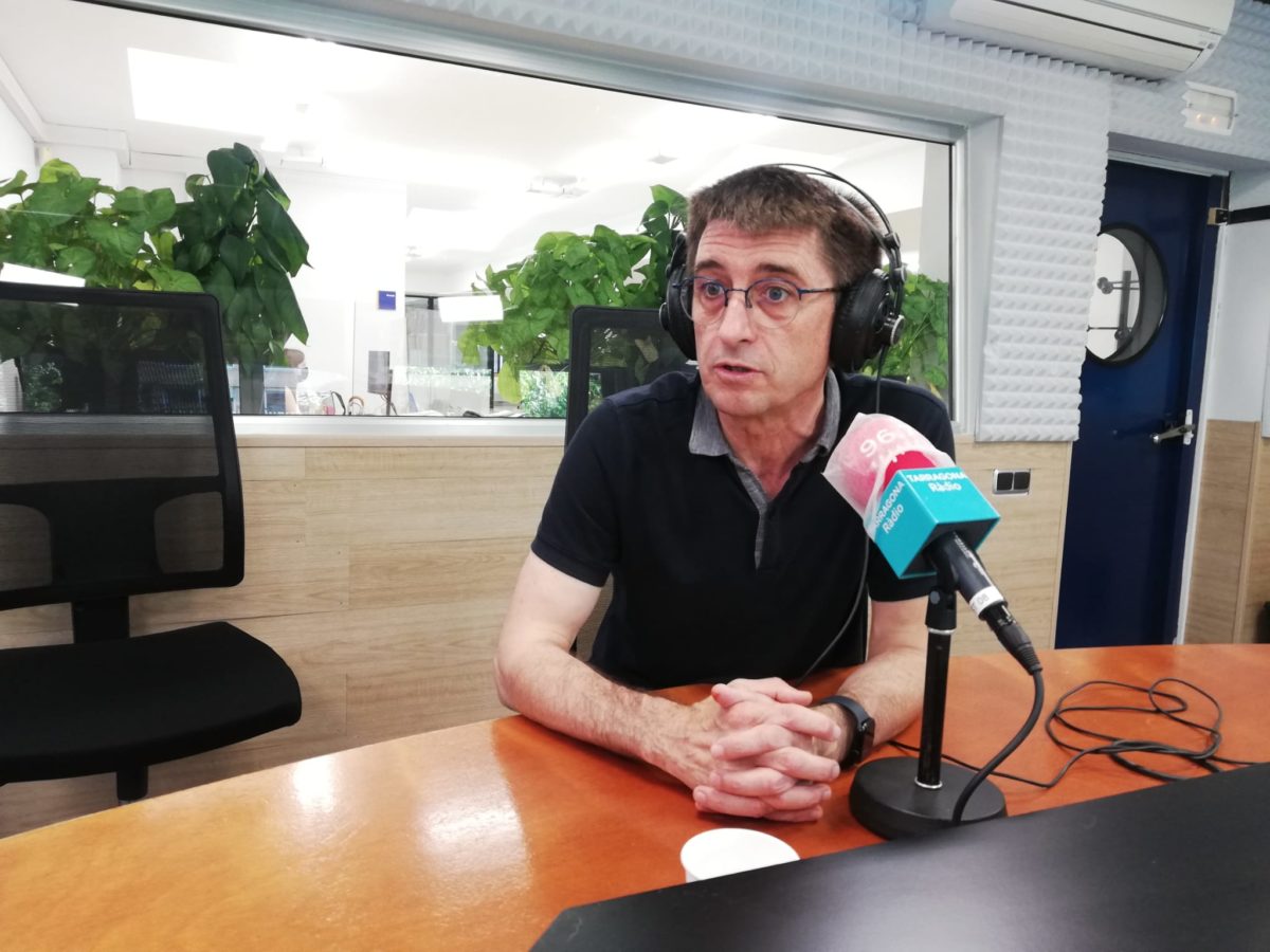 Josep Pallarès (rector URV) als estudis de Tarragona Ràdio