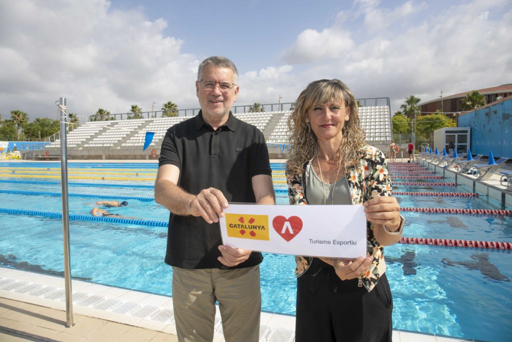 Pau Ricomà i Maria José López a la piscina Sylvia Fontana