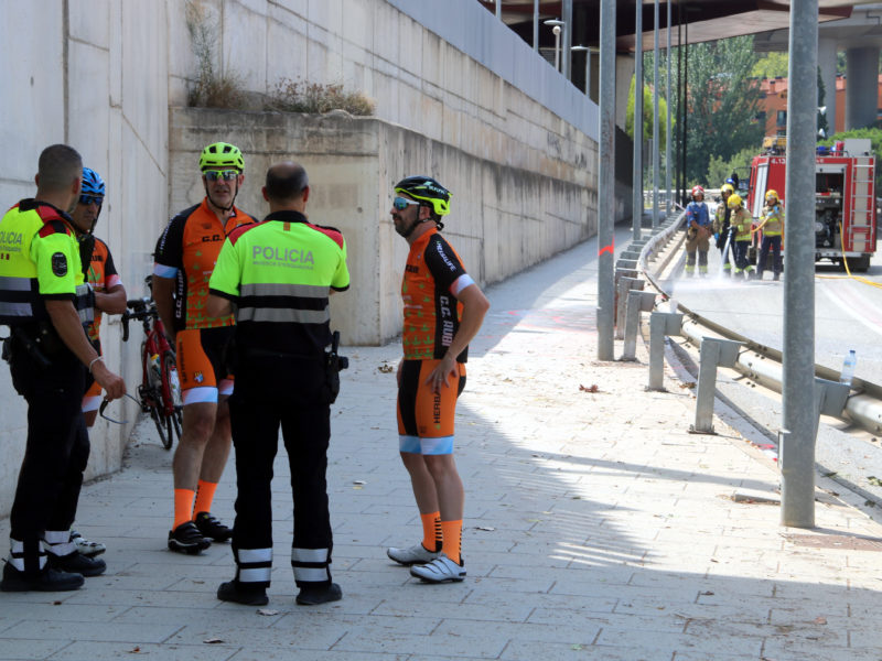 Atropellament de ciclistes a Castellbisbal