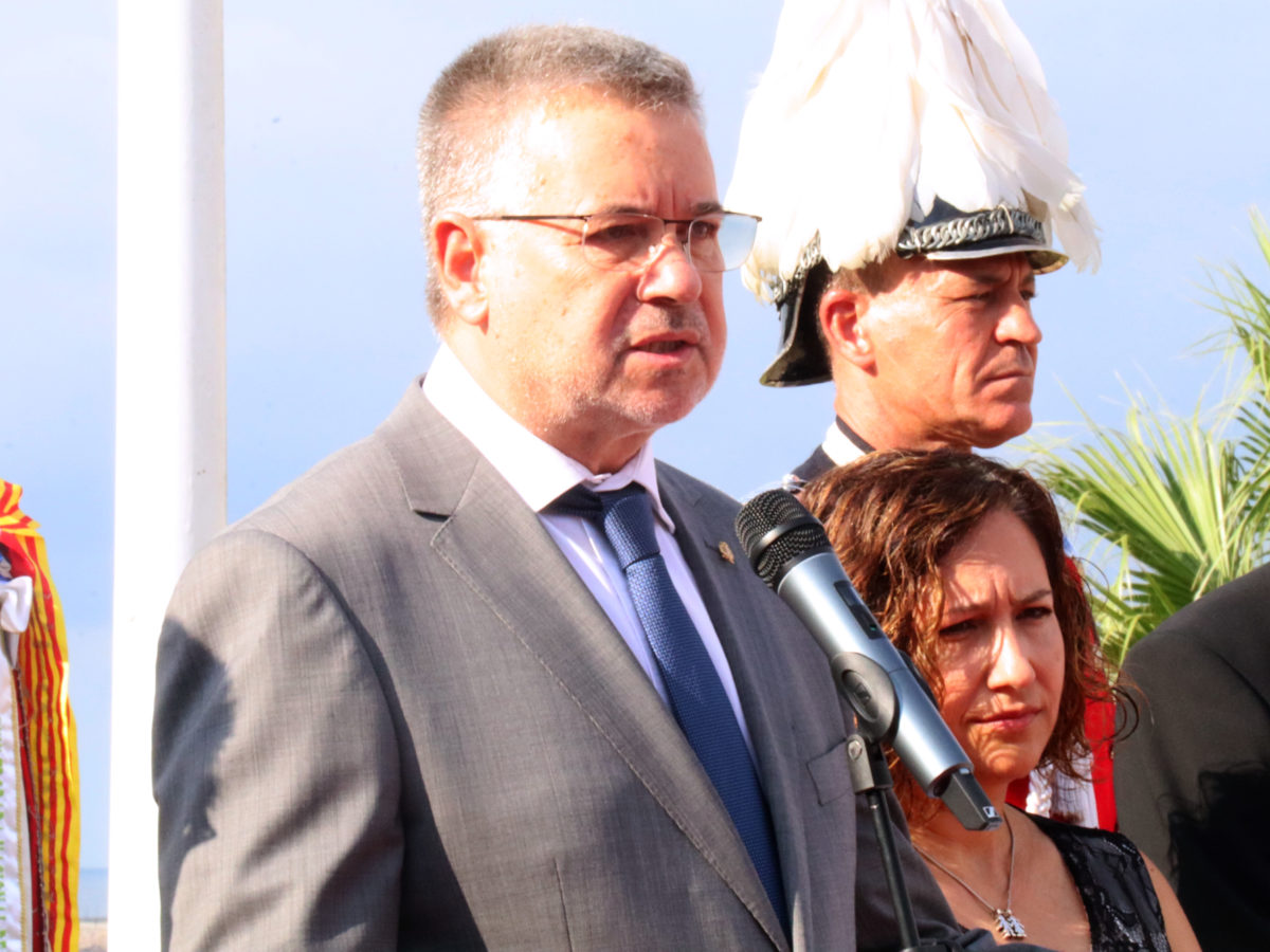 L'alcalde de Tarragona, Pau Ricomà, en el seu discurs en l'ofrena floral al monument de Rafel Casanova de Tarragona Data de publicació: diumenge 11 de setembre del 2022, 12:30 Localització: Tarragona Autor: Eloi Tost