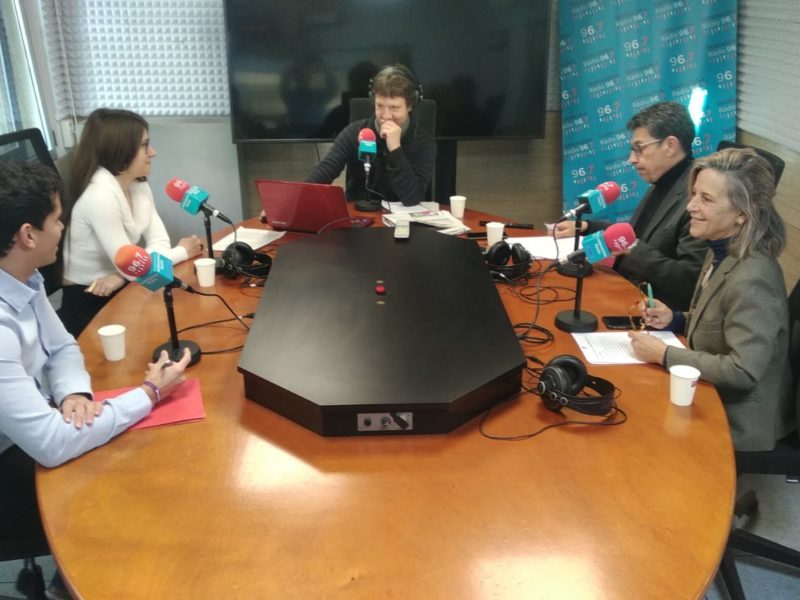 Mario Soler (PSC), Lorena de la Fuebte (Cs), Xavier de Gispert, Manuel castaño (ERC) i Elvira Vidal (JuntsxTarragona)