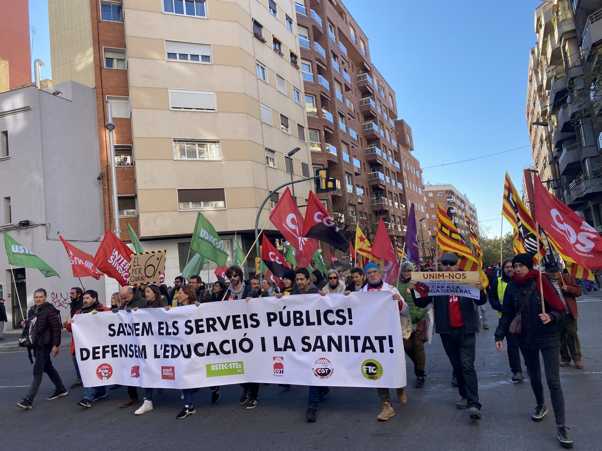 Manifestació per la defensa de la sanitat i l'educació.  26 de gener 2023.